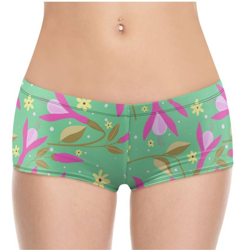 Green 2025 hot pants